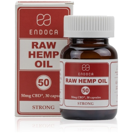 Hemp Oil Capsules 30ct (50mg ea Raw)